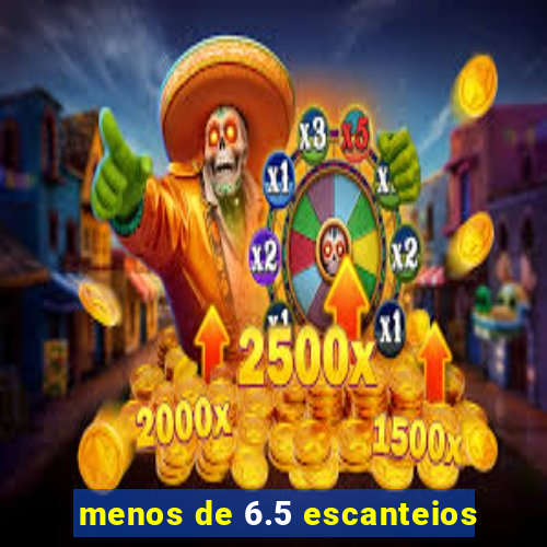 menos de 6.5 escanteios